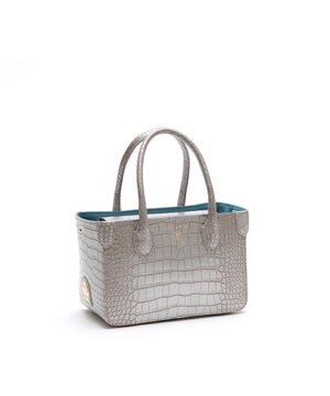  【牛革】クロコ型押し/ ミニトートバッグ