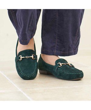  <ing>【３E】【サスティナブル】ビット付きモカシューズ