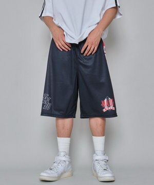  【ユニセックス着用ITEM/ウエストゴム/MLサイズ展開】メッシュライングラフィックショーツ