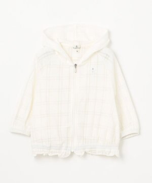  【90-100㎝】オパールチェック パーカー