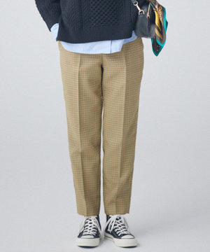【WEB限定】ポリエステルグレンチェック パンツ