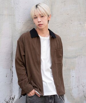  【ユニセックス着用ITEM/MLサイズ展開】コーデュロイシャツジャケット