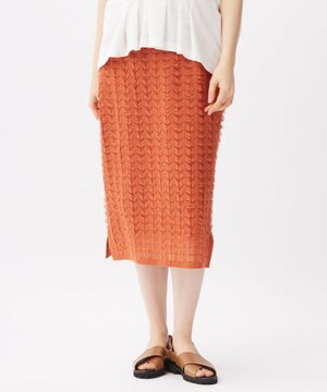  【セットアップ対応・洗える】シアーカットジャカード スカート