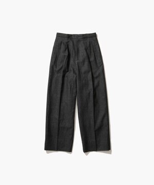  LINEN WOOL TWILL | タックイージーパンツ