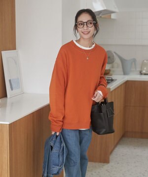  【ユニセックス着用ITEM/裏起毛】リラックスフィットスウェットプルオーバー