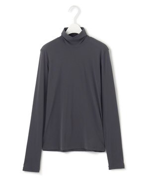  【洗える】 パウダリーチュール ハイネックトップス