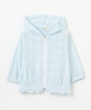  【90-100㎝】オパールチェック パーカー