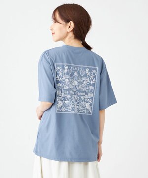 【UVカット・吸水速乾・ストレッチ・軽量 】バンダナバックプリントＴシャツ