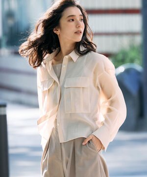 シアークロップドシャツ