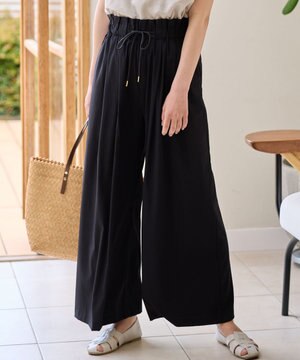  【新色追加/ウエストゴム】清涼リラックスハイウエストパンツ