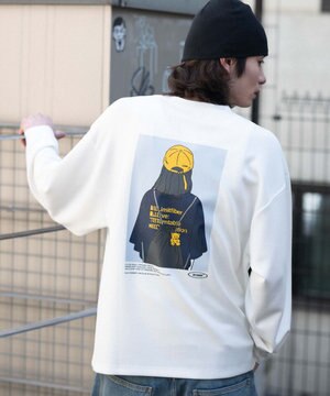  【ユニセックス着用ITEM/MLサイズ展開】ガールプリントT（LS）