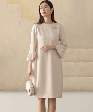 【KUMIKYOKU NAVY】コンフォータブルドレープフリル ワンピース