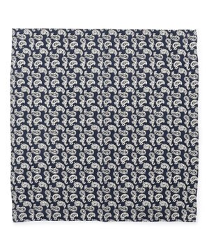  ハンドプリントペイズリー チーフ