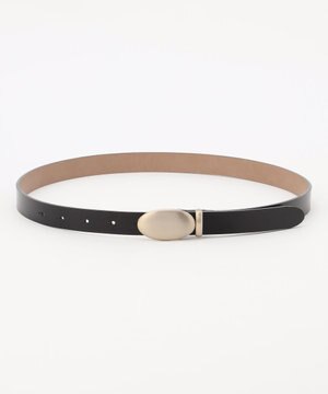  オーバルガラスレザー ベルト