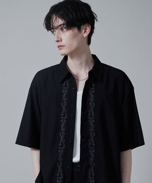  TRフラワーモチーフシャツ（S）