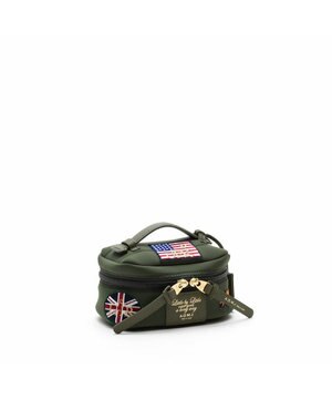 【魔法の様に軽い】マジックライト/フラッグワッペンバニティバッグS