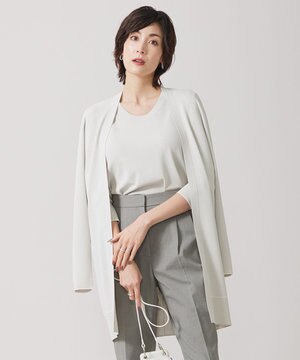  【洗える】 シンセティックフルニードル カーディガン