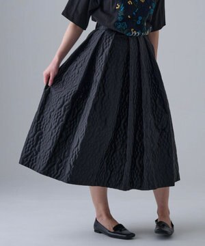  【土の凹凸を表現したナイロン素材】テレイン スカート