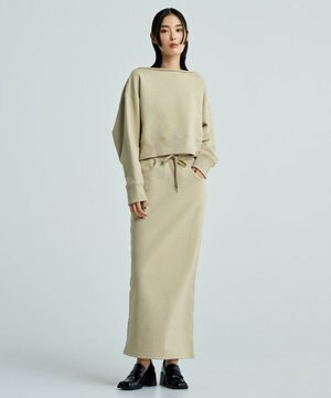  スウェット スカート（uncrave WHITE）