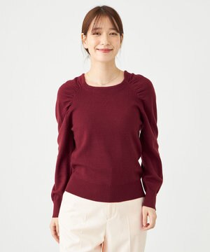 ギャザースリーブプルオーバー