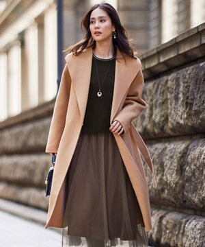  ウールリバーロング コート