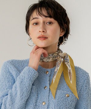  【VERY掲載】Ericaキャラコ  ペイズリープリント スカーフ