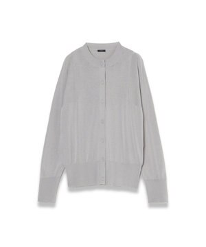  【WEB&OUTLET限定・洗える】コットンシルクリブ　カーディガン