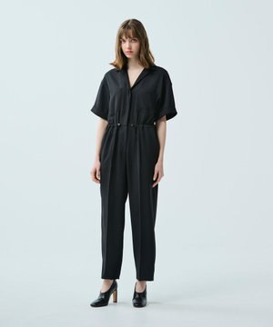  【uncrave WHITE】ドレーピーツイル オールインワン