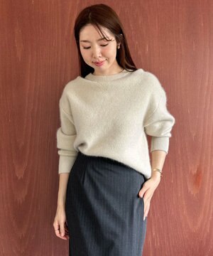 【WEB＆一部店舗限定】へアリースウェット クルーネックニット