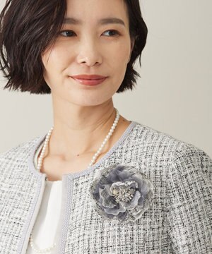 ツイード コサージュ