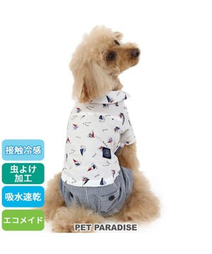  犬の服 春J.PRESS ヨット柄 パンツ つなぎ 【小型犬】