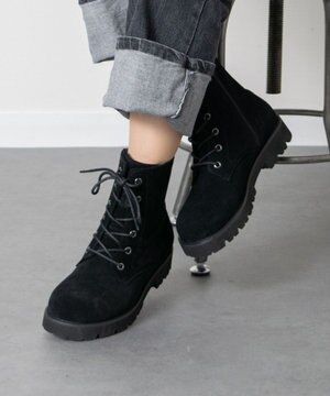  【PARADIS COULEUR】オブリークトウレースアップブーツ