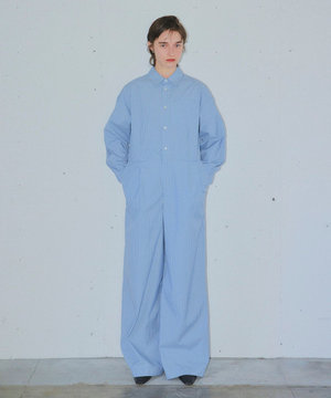 【ReNAVE・セットアップ可/洗える/接触冷感/UVケア】コットンポリブロード オールインワン