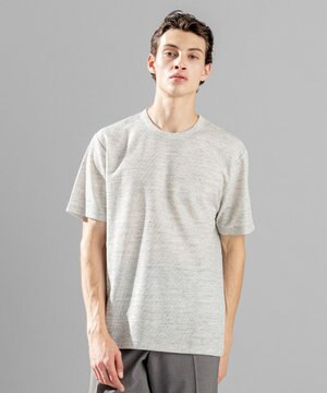  トップヘリンボンジャージー　クルーネックTシャツ