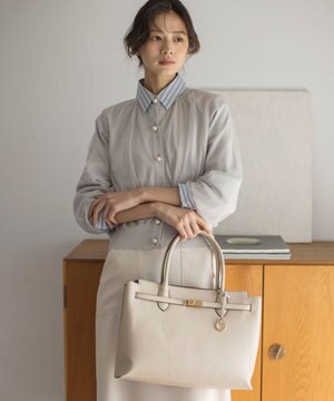  【A4対応・通勤】ベルトデザイントート バッグ