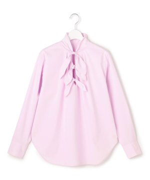  【GOLD LABEL】コットンニドム リボンデザイン ブラウス