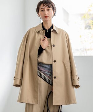  【先行予約】エアータンブラー TCギャバジン ステンカラー コート