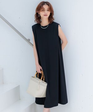  【洗える】ストレッチジョーゼット ワンピース