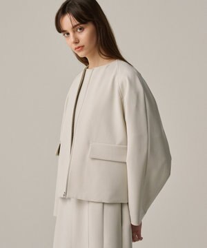 【撥水・洗濯機洗い可】プルーフ ダブルクロス ブルゾン（uncrave WHITE）