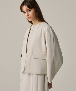 【撥水・洗濯機洗い可】プルーフ ダブルクロス ブルゾン(uncrave WHITE)