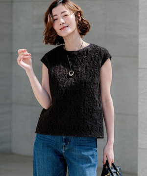 【先行予約】コードエンブロイダリージャージー フレンチスリーブ カットソー