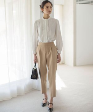 【ストレッチ・イージーケア】オシャクロス テーパードパンツ