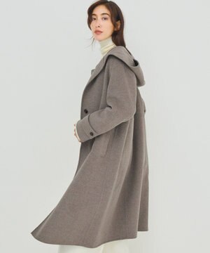 【滝沢眞規子さん着用/VERY掲載】MANTECOPureリバー フード ロングコート