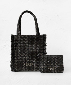 【ヨンア×大人百花×TOCCAコラボカラー有り】PRECIOUS WAVES BAG WITH POUCH ポーチ付きトートバッグ