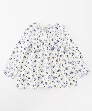  【80-100cm】シャーリングブラウス Tシャツ