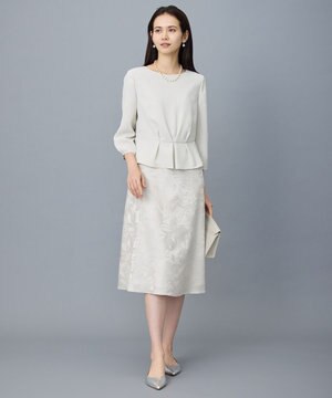  【17号サイズまで展開・カタログ掲載】フラワーオパールプリント ワンピース