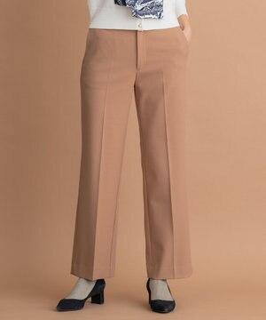 【洗える】2WAYウォームストレッチワイド パンツ