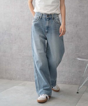  【新色追加/美脚/XSSMLサイズ展開】ストレートデニムパンツ