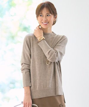  【SHIHOさん着用】ウールハイゲージモックネック ニット