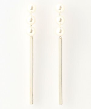  【WEB限定】パールバーピアス(両耳用)